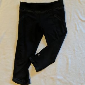 Lululemon Fast and Free Cropped Black Legging